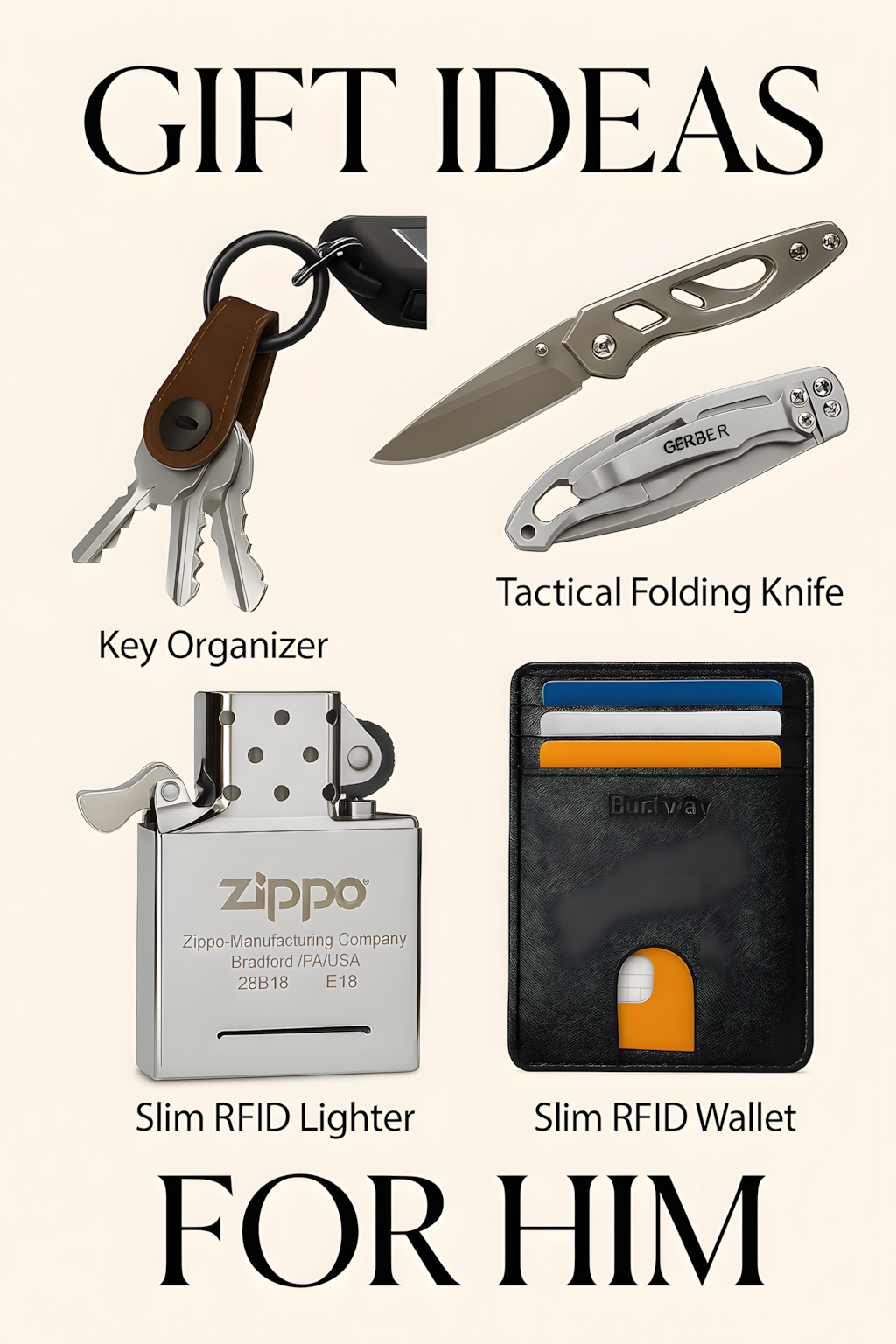 Top 4 Everyday Carry Gifts for Men Under $20